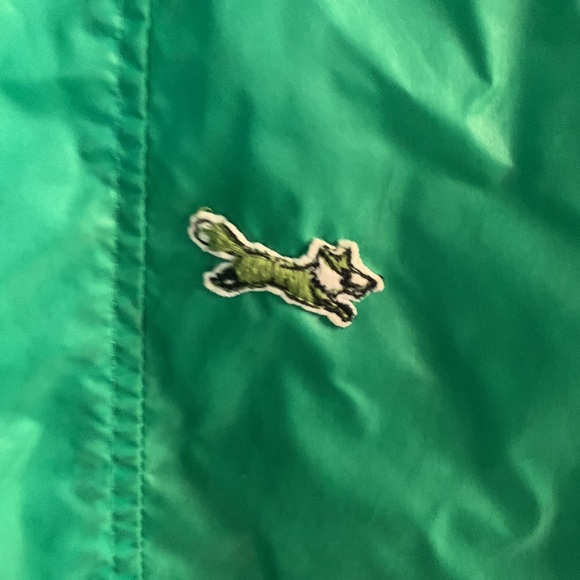 Vintage The Fox JCPenney Green Half-Zip Windbreaker Hoodie Size M - Picture 2 of 5